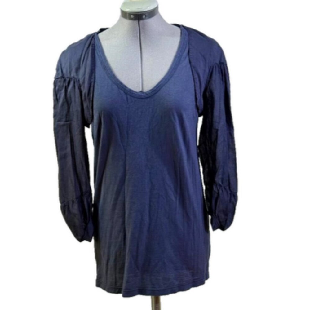 Clu tank top with stitched in bolero cotton navy, M